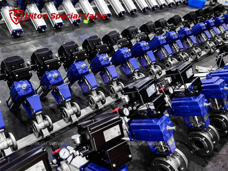 V port ball valves