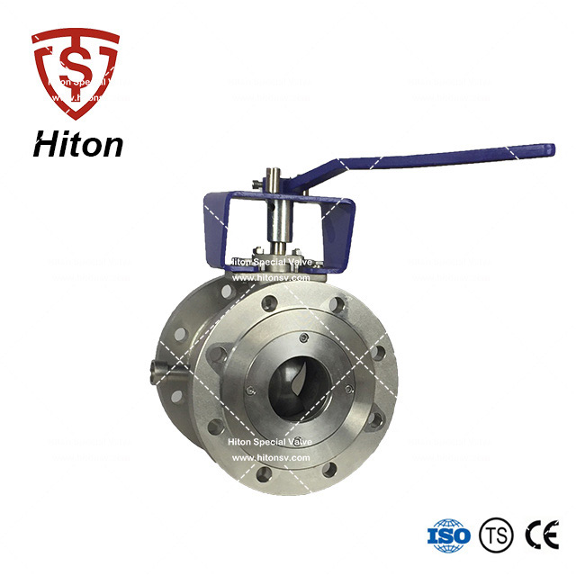 Jacketed V-port Ball Valve