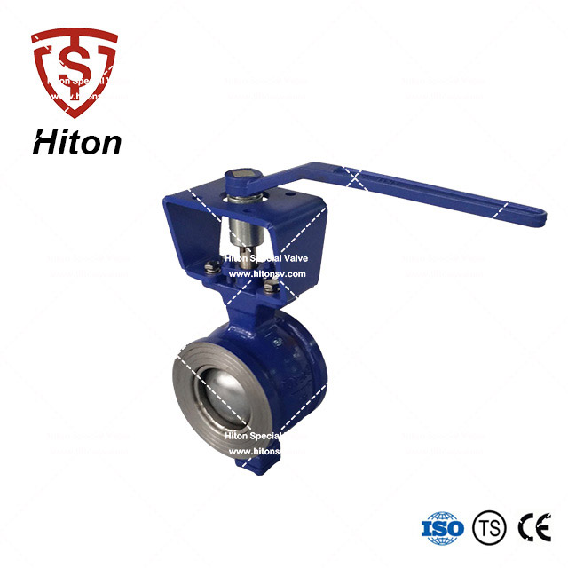 Flange-less V notch Ball Valve