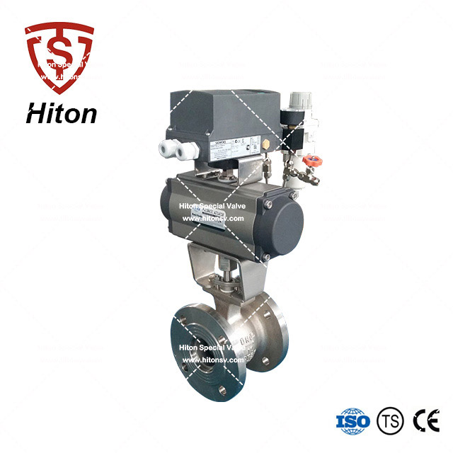 DIN V notch Ball Valve